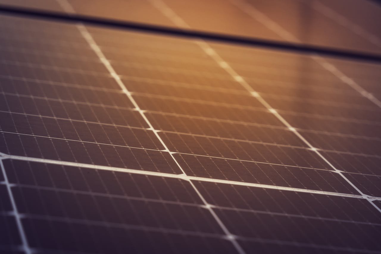 mission-02 Close-up view of solar panels in Steiermark, Austria, showcasing clean energy technology.